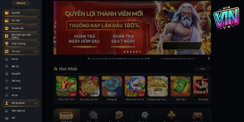 bộ sưu tập trò chơi siêu khủng từ nhà winvn 